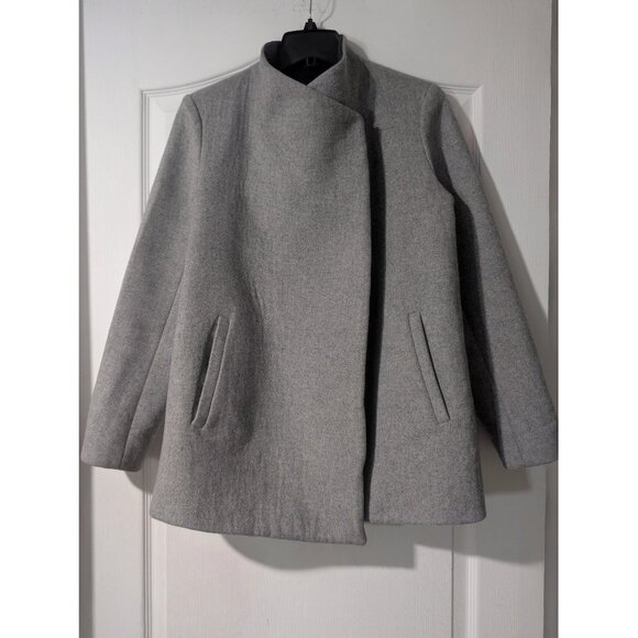 Theory | Naomo Hi-Neck Wool-Cashmere Jacket - Picture 6 of 12
